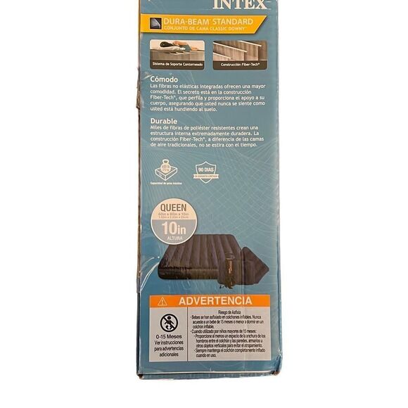 Intex Dura-Beam Standard Classic Downy Queen Airbed Set #64765E NIB - Picture 3 of 4